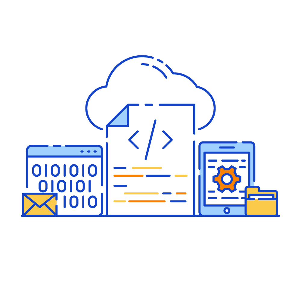 Cloud Coding -Data Analytics Illustrations