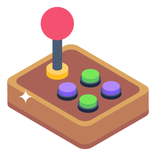 Arcade Joystick -Game Isometric Icons