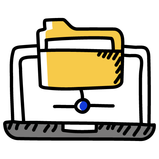 Shared Folder -Network Technology Doodle Icons Pack