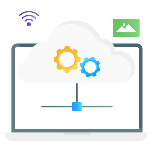Cloud Services -Web Hosting and Data Analytics Flat Grad