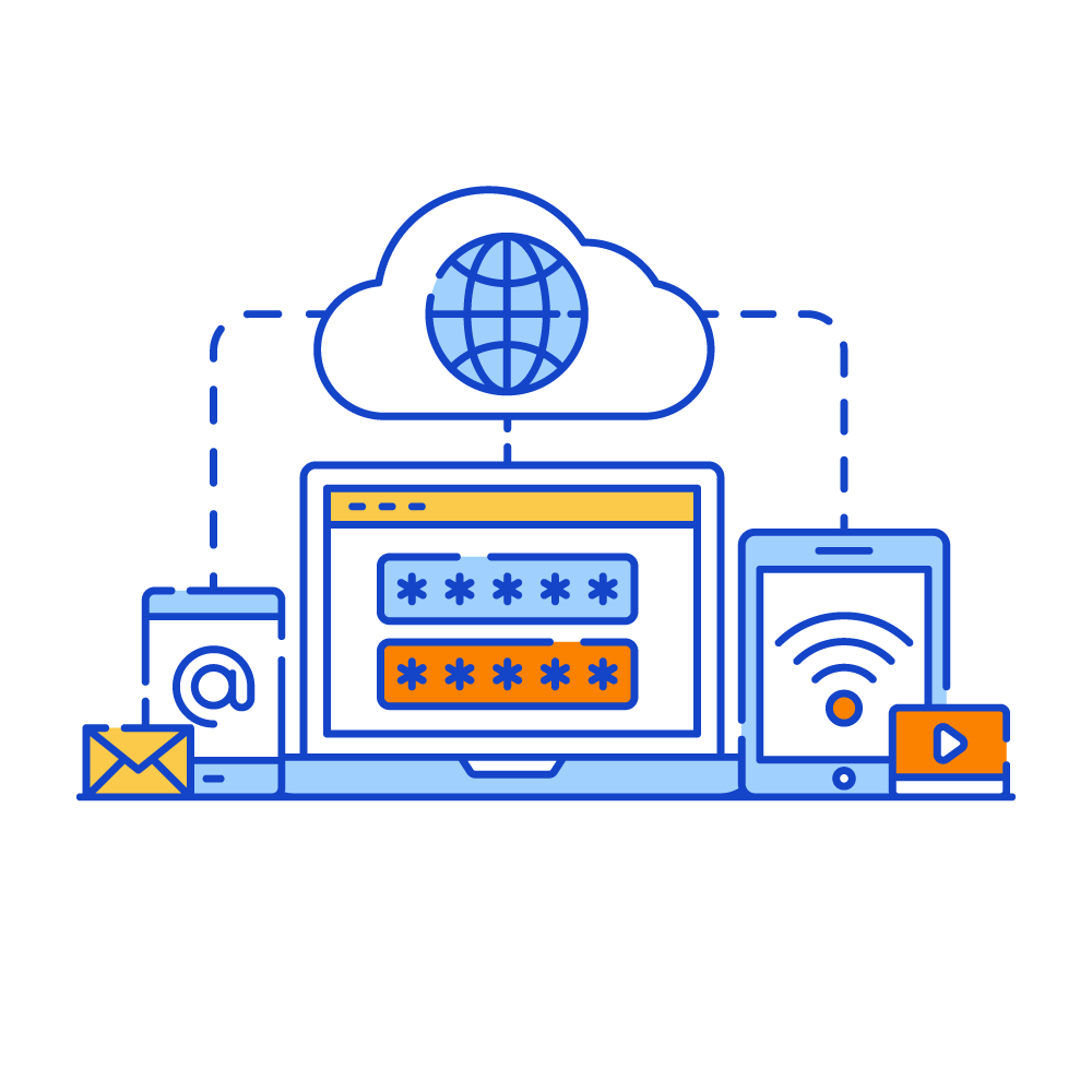 Cloud Computing Internet Network -Data Analytics Illustrations