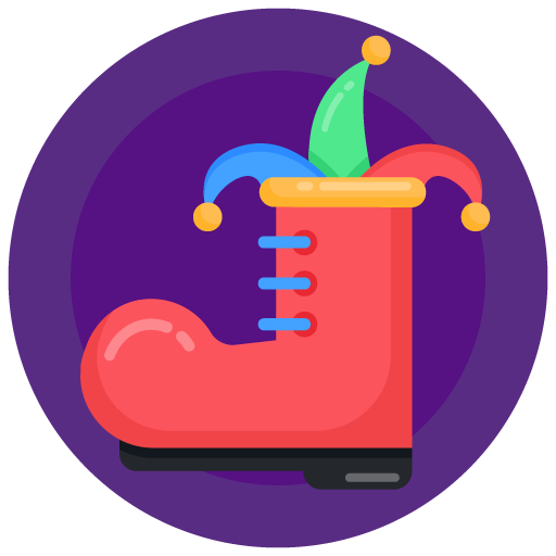 Clown Boot -April Fools Icon - 50 Vector Icons