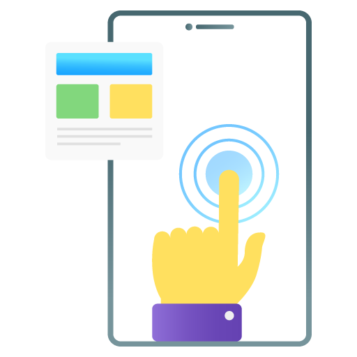 User Interaction -App Development Flat Gradient Vectors