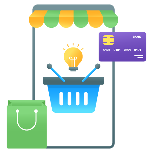 Ecommerce Solution -Ecommerce Flat Gradient Vectors Pack