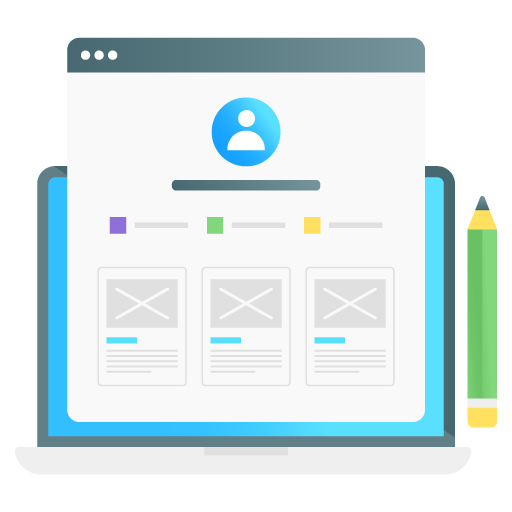 Wireframe Sketching -Graphic Design Gradient Vectors Pack