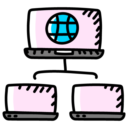 Network Sharing -Network Technology Doodle Icons Pack