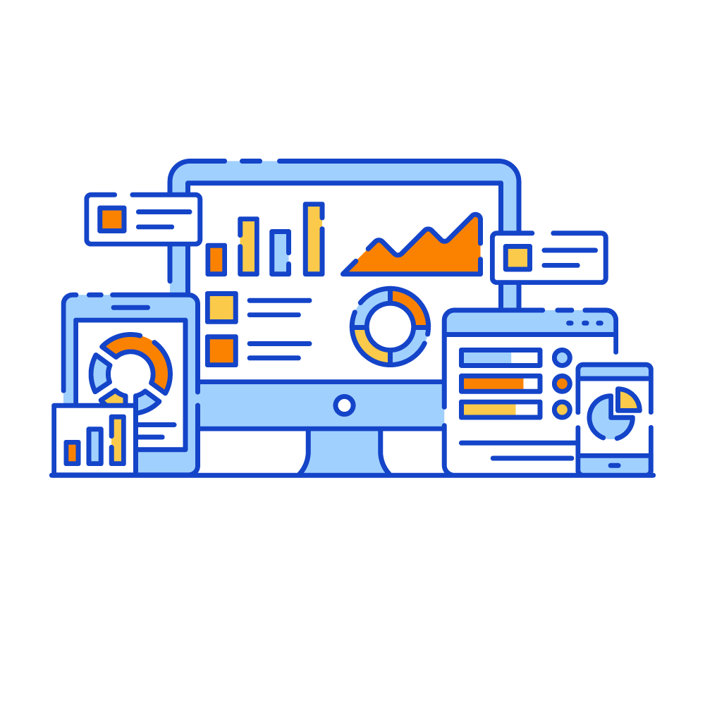 Dashboard Software -Data Analytics Illustrations