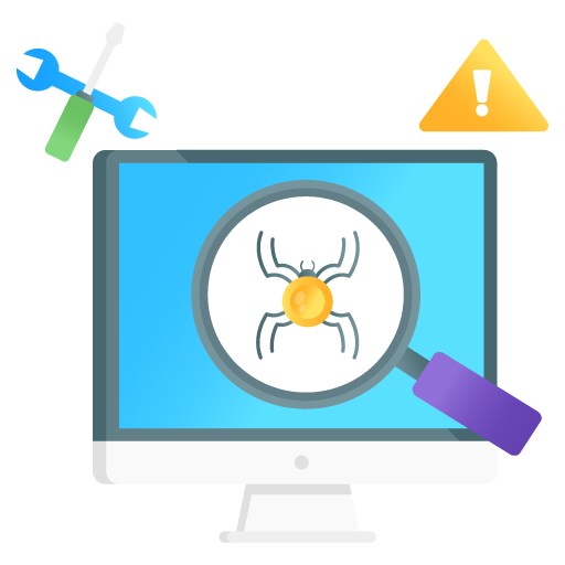 Bug Fixing -Seo and Development Flat Gradient Vectors