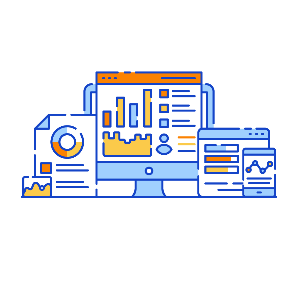 Customize Dashboard -Data Analytics Illustrations