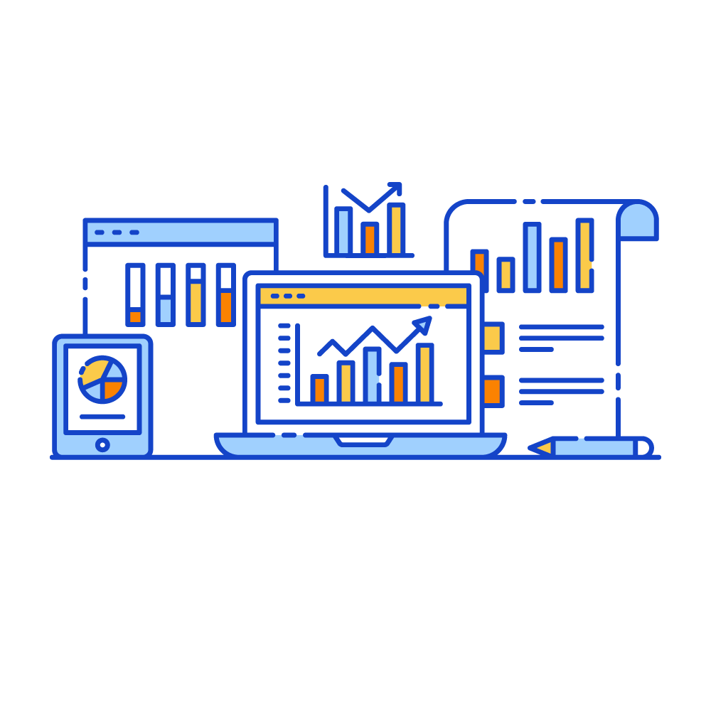 Web Analytics -Data Analytics Illustrations
