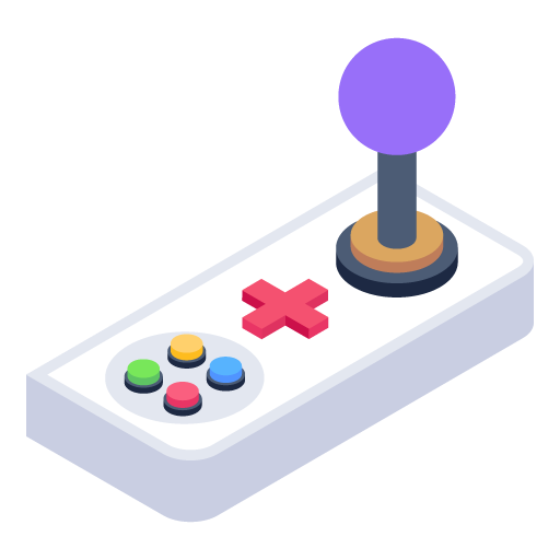 Controller Stick -Game Isometric Icons