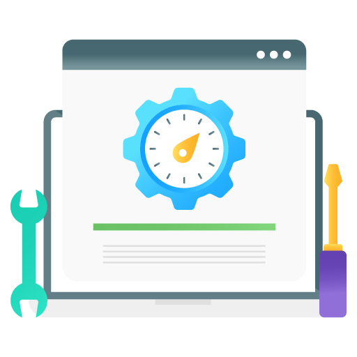 Page Optimization -Seo and Development Flat Gradient Vectors