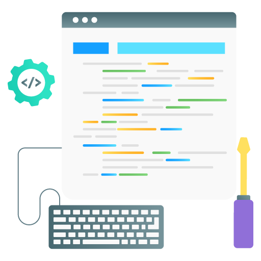 Web Coding -App Development Flat Gradient Vectors