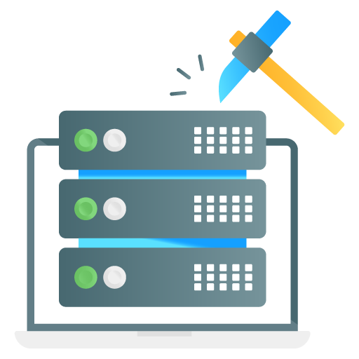 Data Mining -Web Hosting and Data Analytics Flat Gradien