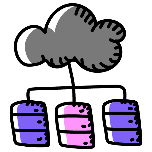 Cloud Hosting -Network Technology Doodle Icons Pack