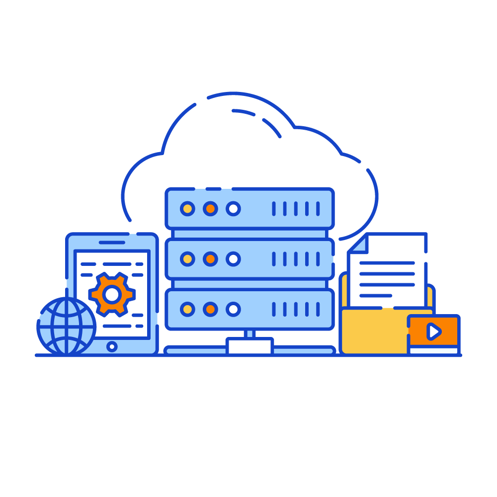 Cloud Data Center -Data Analytics Illustrations