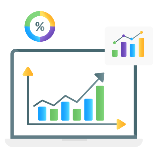 Data Sources -Web Hosting and Data Analytics Flat Gradie