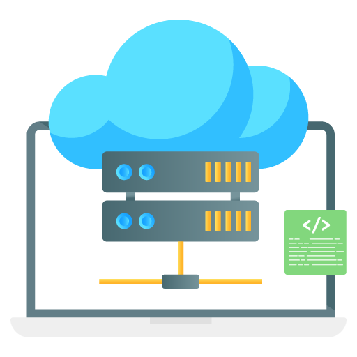 Cloud Hosting -Seo and Development Flat Gradient Vectors