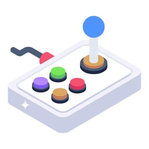 Joystick Controller -Game Isometric Icons