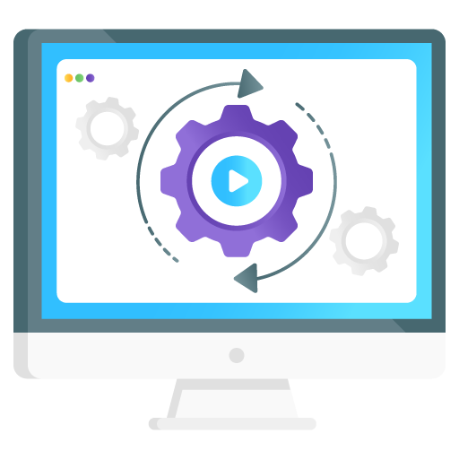 Automation -Artificial Intelligence Flat Gradient Vectors