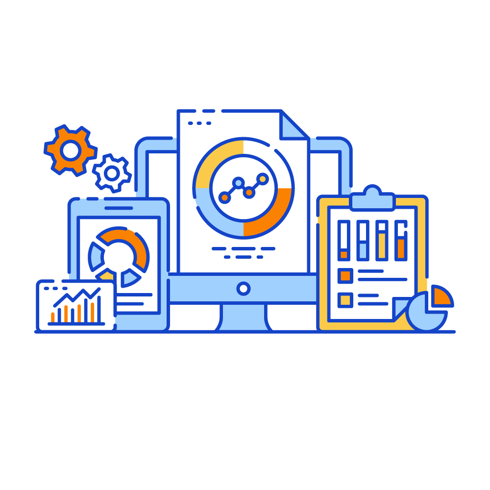 Big Data Dashboard -Data Analytics Illustrations