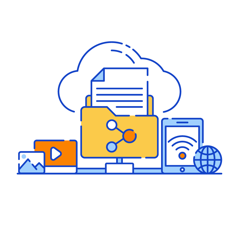 Cloud Shared Folder -Data Analytics Illustrations