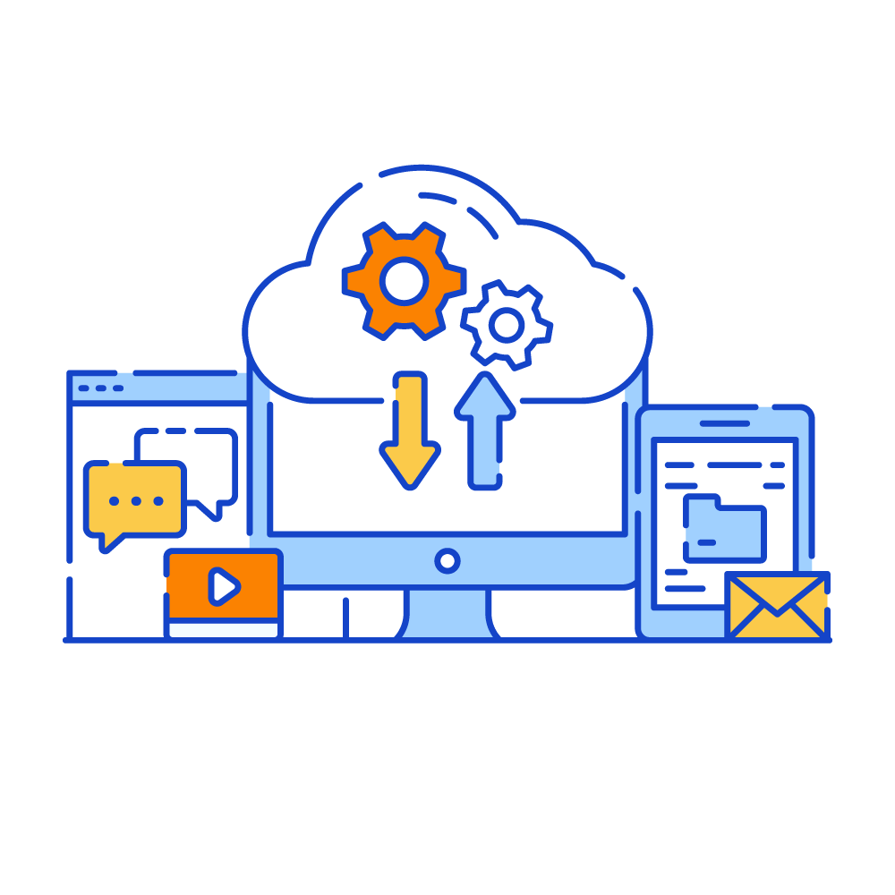 Cloud Computing Service -Data Analytics Illustrations