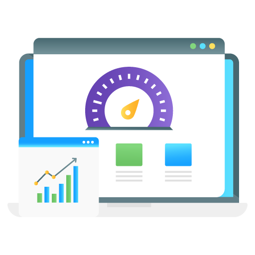 Web Traffic -App Development Flat Gradient Vectors