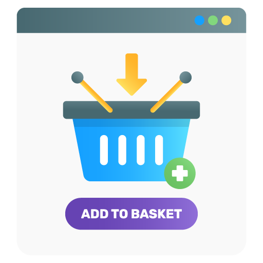 Add to Basket -Ecommerce Flat Gradient Vectors Pack