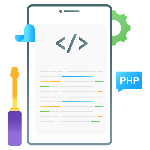 Mobile Coding -Seo and Development Flat Gradient Vectors