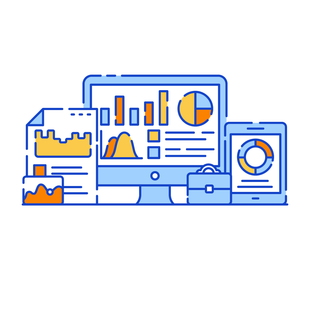 Business Dashboard -Data Analytics Illustrations