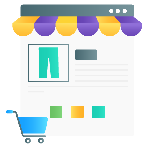 Web Store -Ecommerce Flat Gradient Vectors Pack