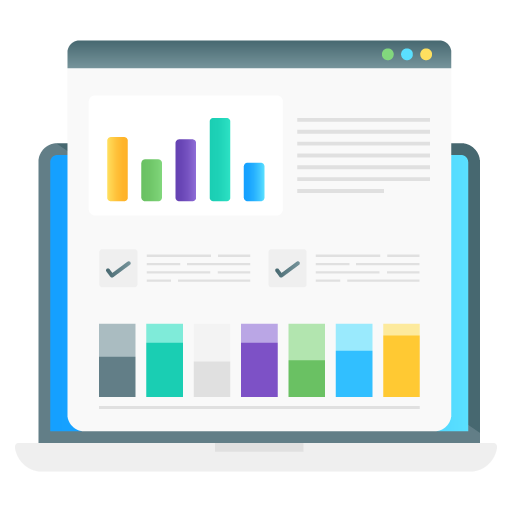 Web Analytics -App Development Flat Gradient Vectors