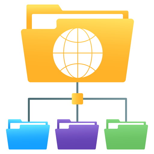 Folder Structure -Web Hosting and Data Analytics Flat Gr