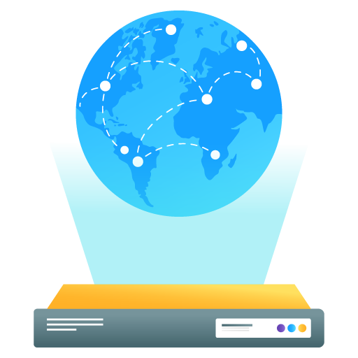 Hologram -Artificial Intelligence Flat Gradient Vectors