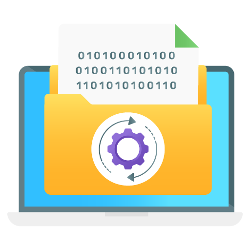 Data Processing -App Development Flat Gradient Vectors