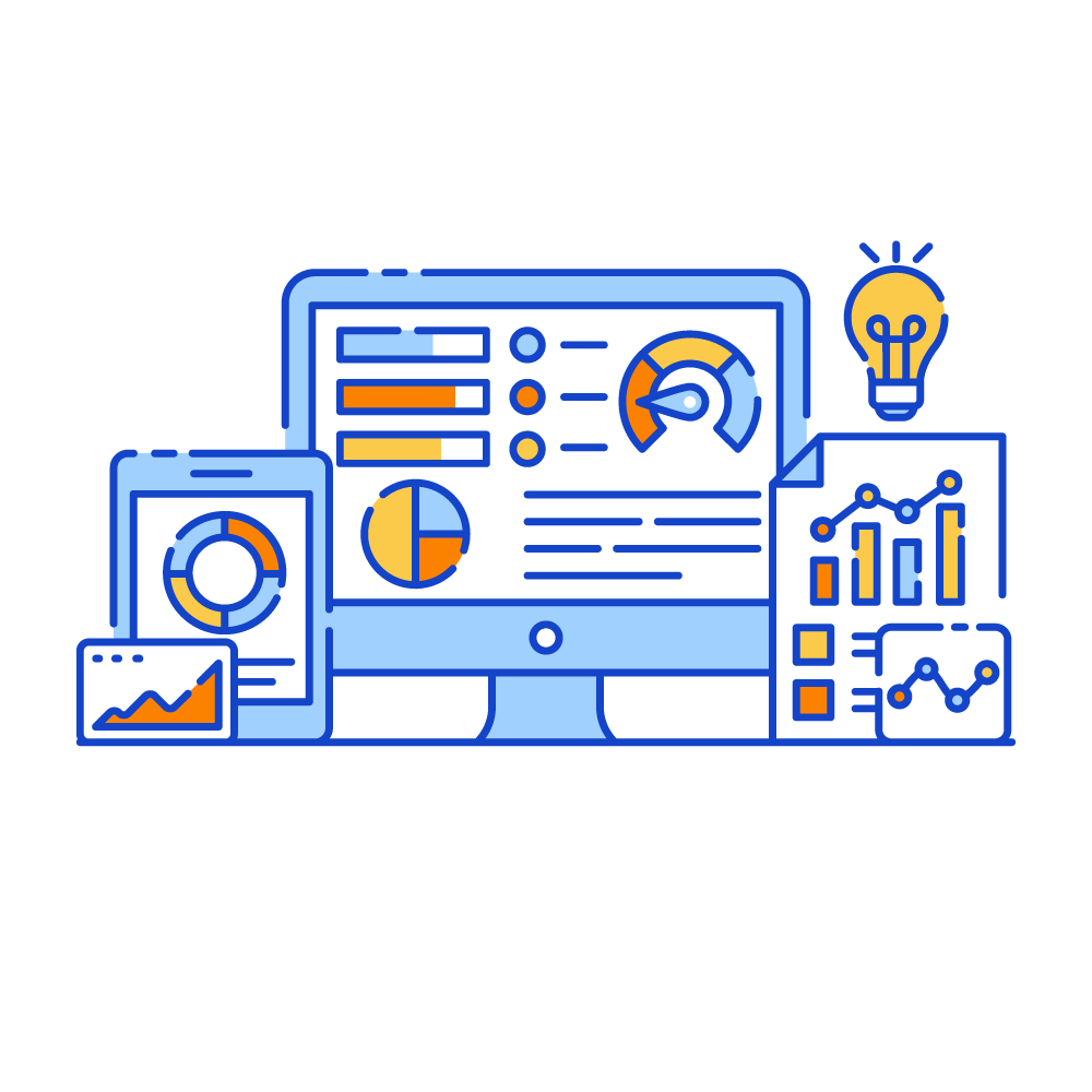 Kpi Dashboard -Data Analytics Illustrations
