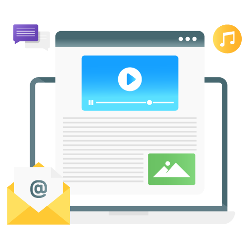 Web Content -Seo and Development Flat Gradient Vectors