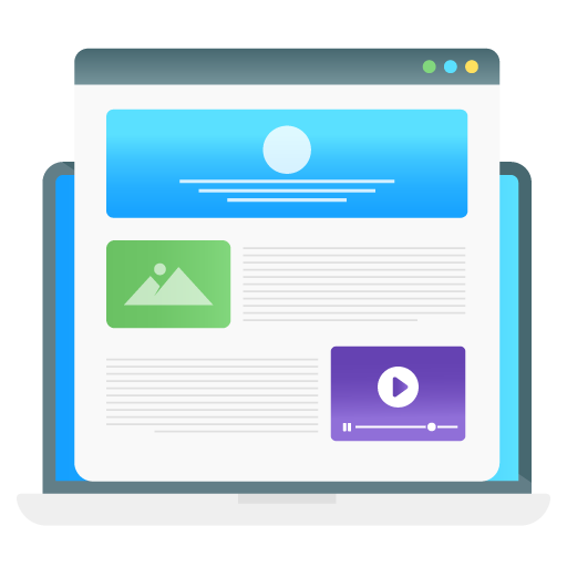 Page Content -App Development Flat Gradient Vectors