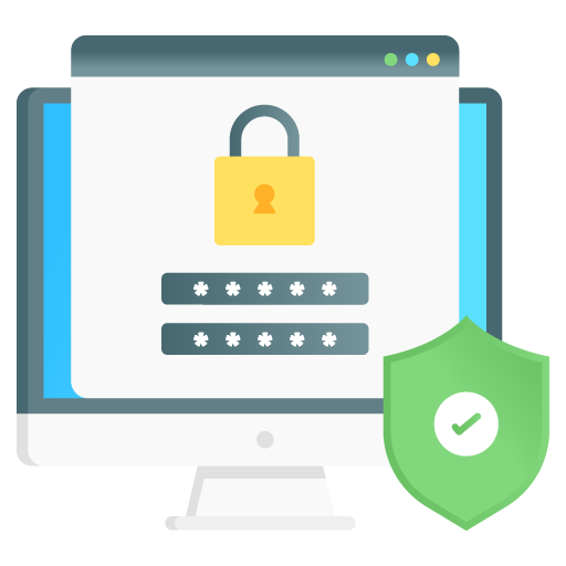 Secure Login -Seo and Development Flat Gradient Vectors
