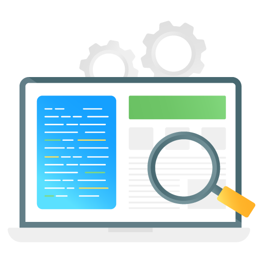 Software Testing -Seo and Development Flat Gradient Vectors