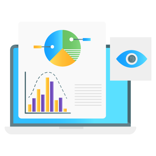 Data Visualization -Web Hosting and Data Analytics Flat