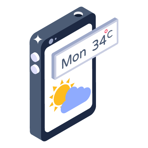 Forecast App -Weather Isometric Icons