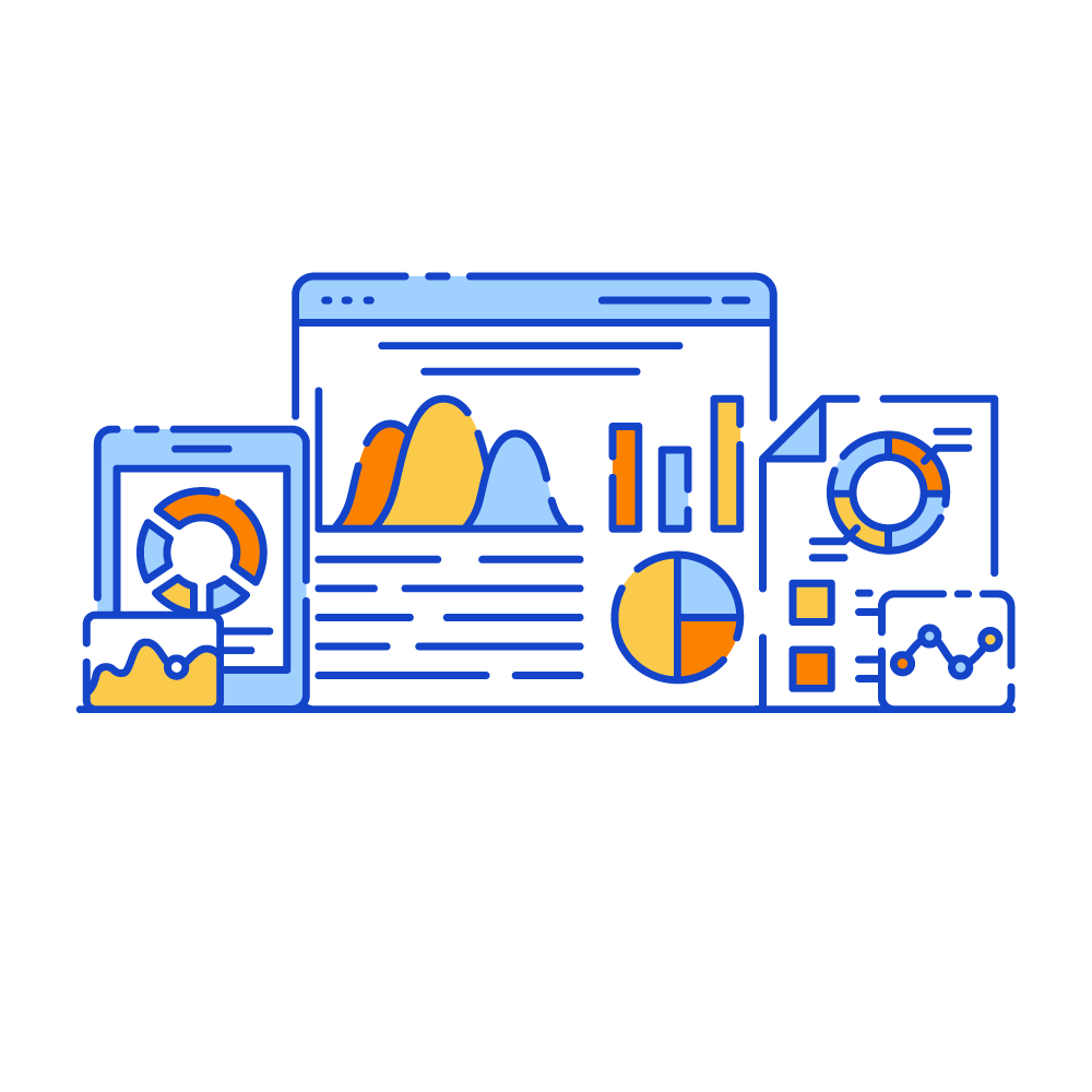 Web Dashboard -Data Analytics Illustrations