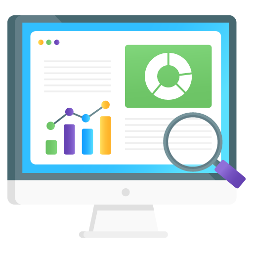 Data Analysis -Seo and Development Flat Gradient Vectors