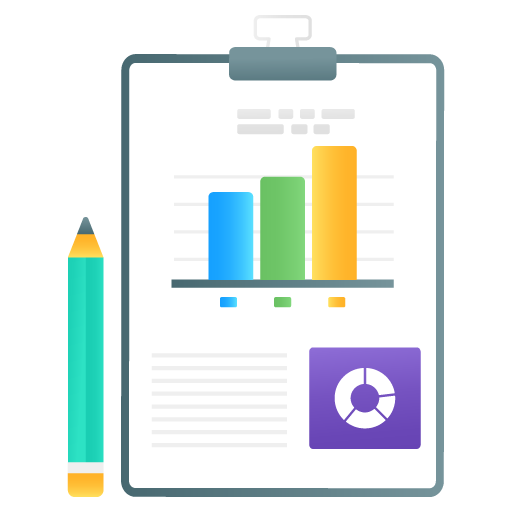 Data Report -Web Hosting and Data Analytics Flat Gradien