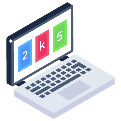Laptop Password -Cyber Security Isometric Icons