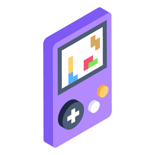 Portable Video Game -Game Isometric Icons