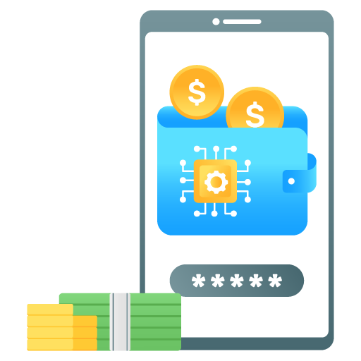 Digital Wallet -Ecommerce Flat Gradient Vectors Pack