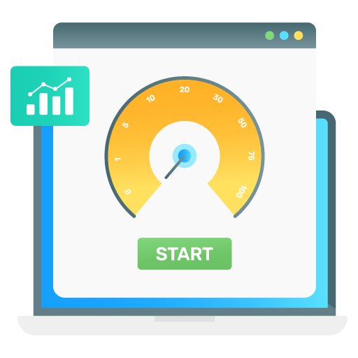 Speed Test -App Development Flat Gradient Vectors